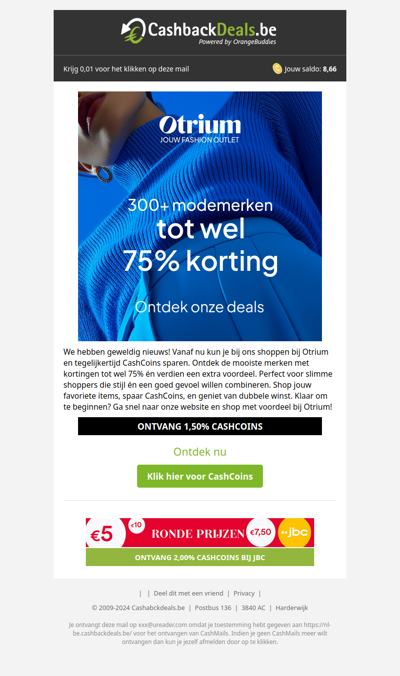 300+ modemerken te wel 75% korting