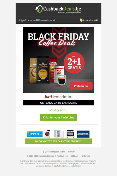 Black Friday coffee deals 2+1 GRATIS!