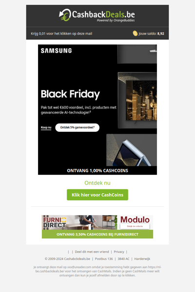 Geniet van de Black Friday deals!