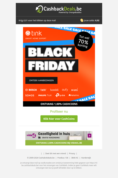 Black Friday tot wel 70% korting