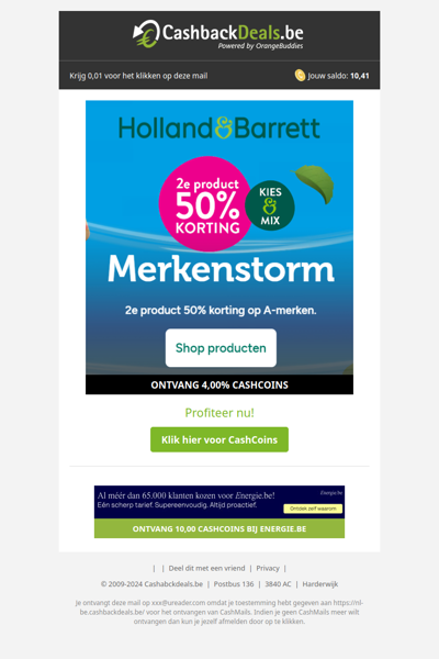 Merkenstorm: 2e product 50% korting op A-merken