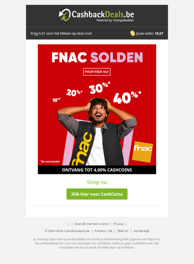 Fnac solden tot 40% korting!