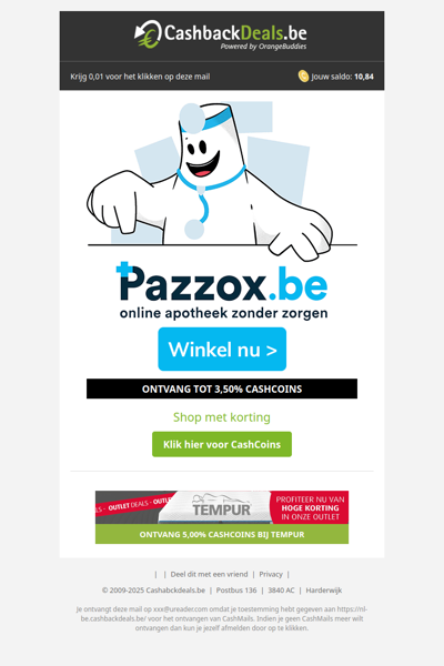 Ontvang tot 50% korting bij Pazzox.be!