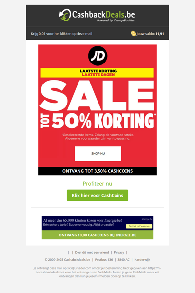 Laatste dagen tot 50% korting!