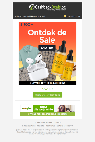 Bekijk alle deals bij Joom!