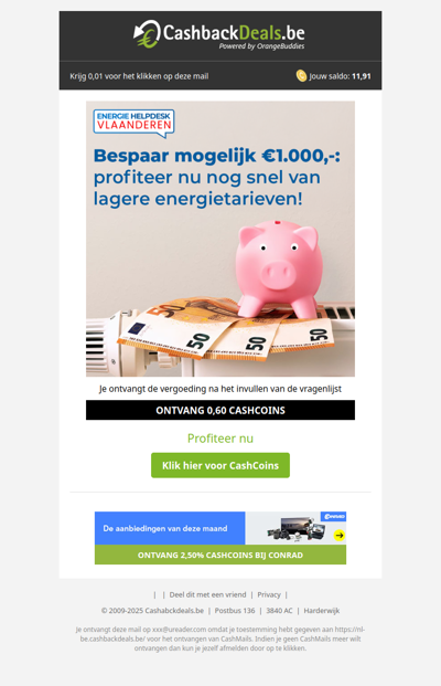 Bespaar mogelijk 1.000,- met deze lagere energietarieven!
