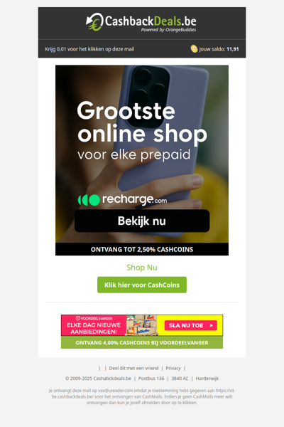 Prepaid op? Binnen 1 minuut weer online!