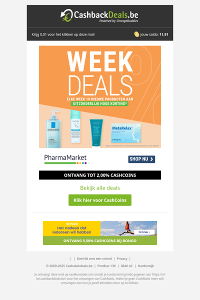 Check deze nieuwe weekdeals van PharmaMarket!