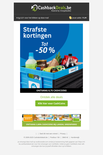 Strafste kortingen tot -50% bij Collect & Go
