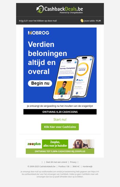 Jouw mening is geld waard! Start nu bij Mobrog