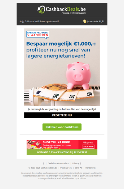 Bespaar mogelijk 1.000,- met deze lagere energietarieven!