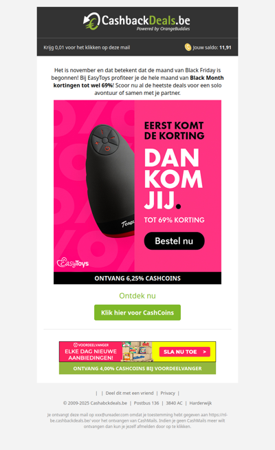 Profiteer van black friday kortingen tot 69% bij EasyToys