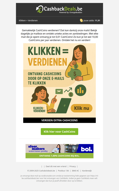 sfefd, eenvoudig meer CashCoins verdienen!