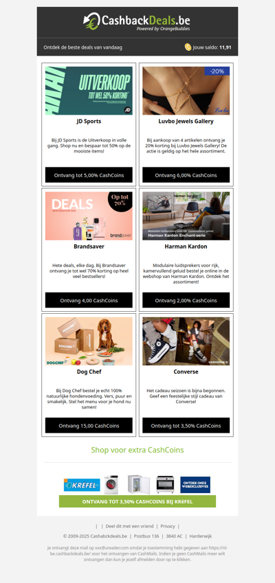 6 nieuwe deals aan het begin van het weekend!