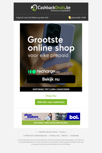 Prepaid op? Binnen 1 minuut weer online!