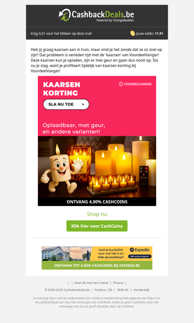 Profiteer van heel veel korting op kaarsen!