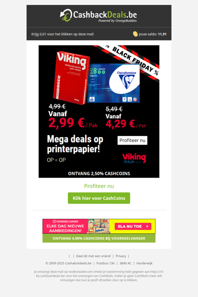 Black Friday: printerpapier in de aanbieding bij Viking!