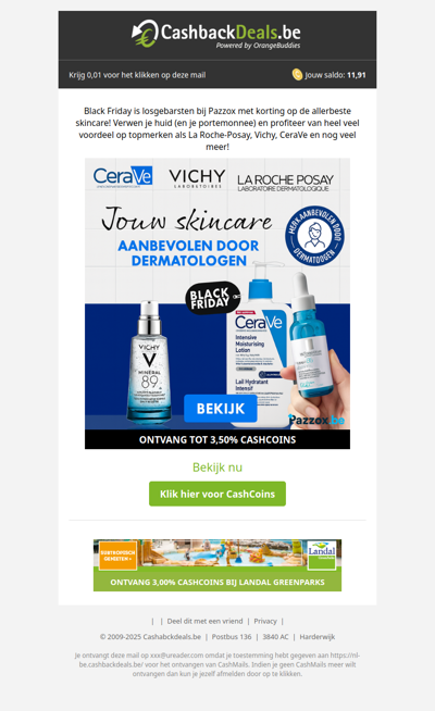 Korting op skincare tijdens de Black Friday sale van Pazzox!