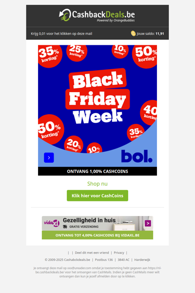 Tot 50% korting bij bol!