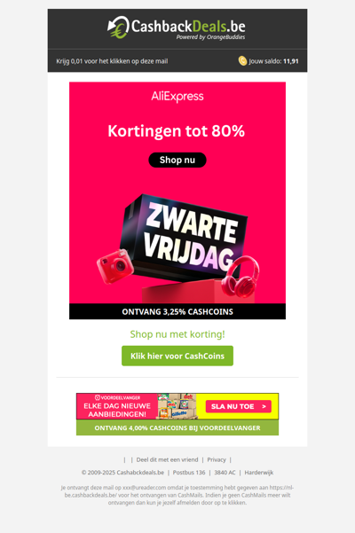 Tot 80% korting bij AliExpress!