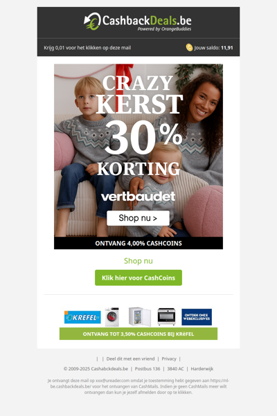 30% korting bij Vertbaudet!