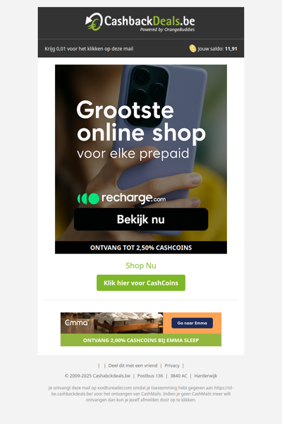 Prepaid op? Binnen 1 minuut weer online!
