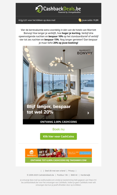 Blijf langer en bespaar tot 20%