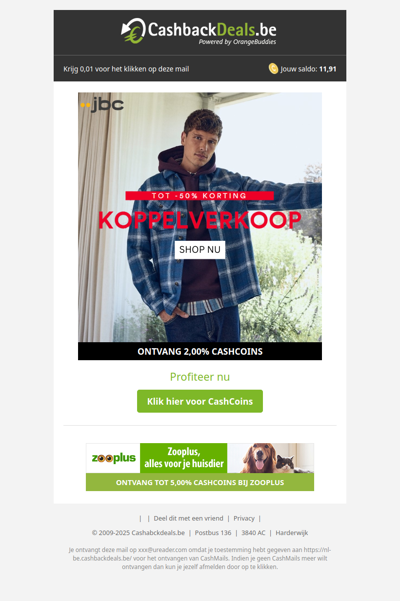 Tot 50% korting bij JBC!