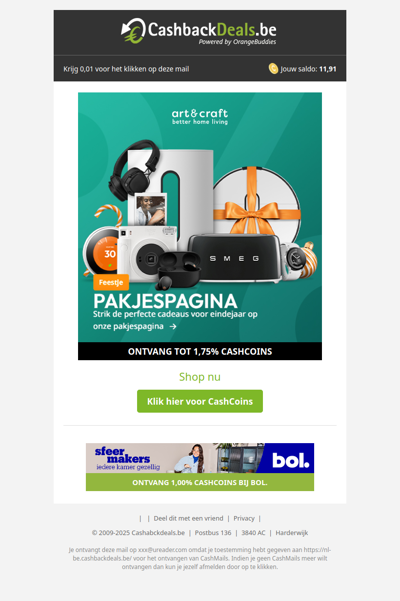 Shop jouw pakjes bij Art & Craft