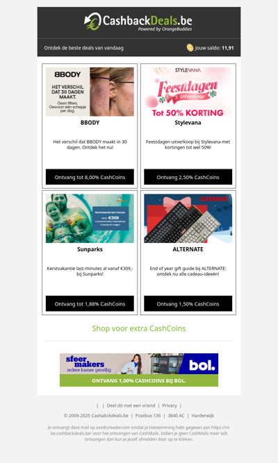 Begin je week goed met deze TOP deals!