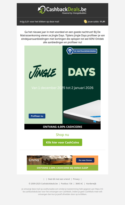 Tot 60% korting bij Matrassenkoning!