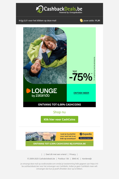 Tot 75% korting bij Lounge By Zalando!