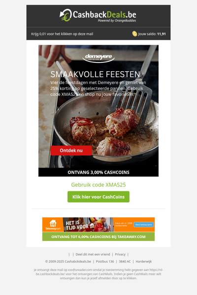 25% korting op pannen bij Demeyere!