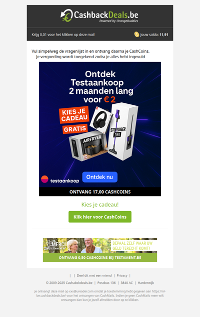 Gratis cadeaus voor sfefd!