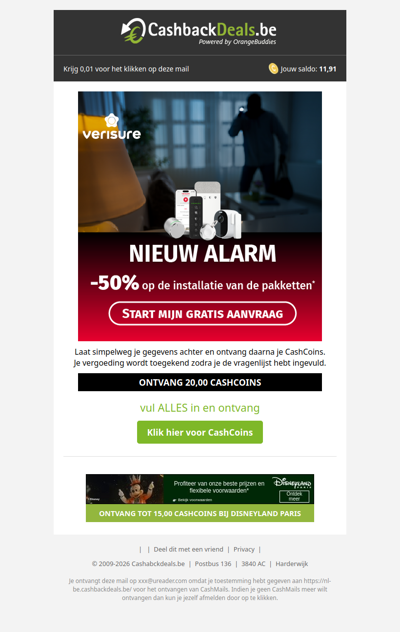 50% korting op je alarminstallatie