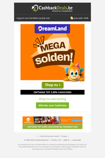 Mega Solden bij Dreamland!