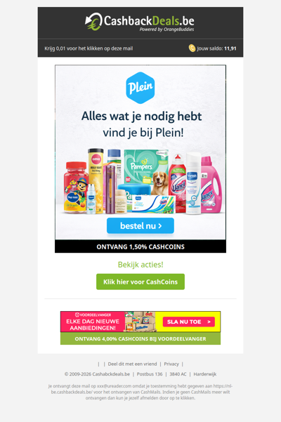 2+2 Gratis bij Plein!