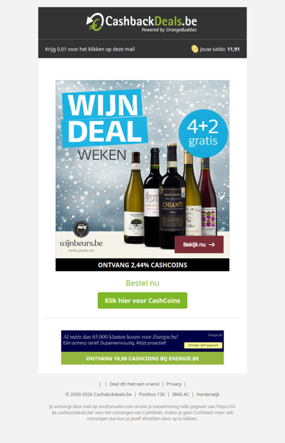 4+2 gratis bij Wijnbeurs!