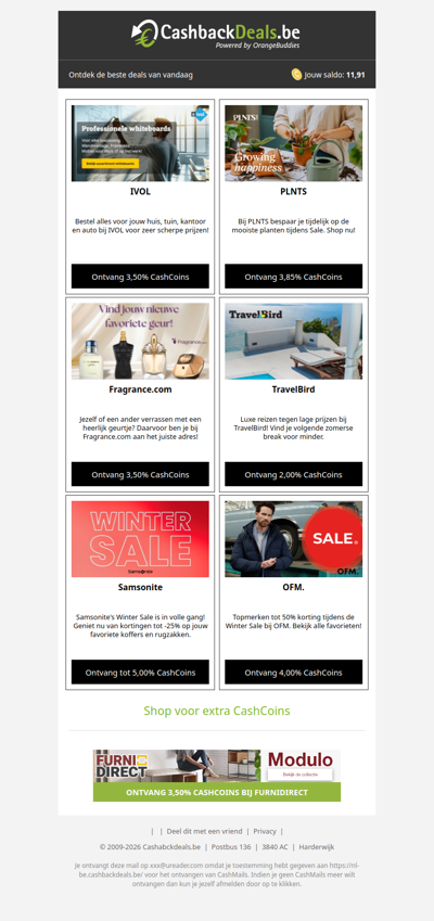 Begin je weekend met 6 TOP deals!