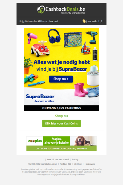 Alles wat je nodig hebt, vind je bij Supra Bazar!