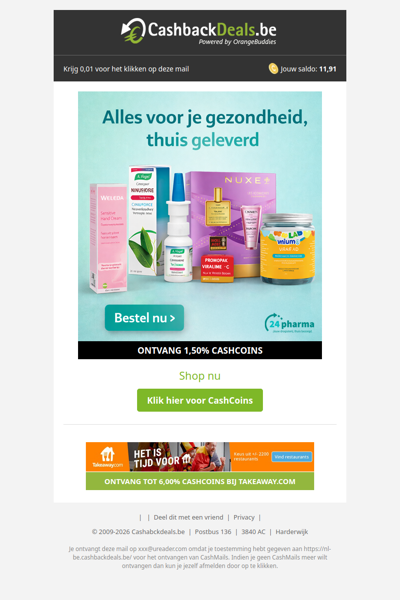 Alles voor je gezondheid, thuis geleverd