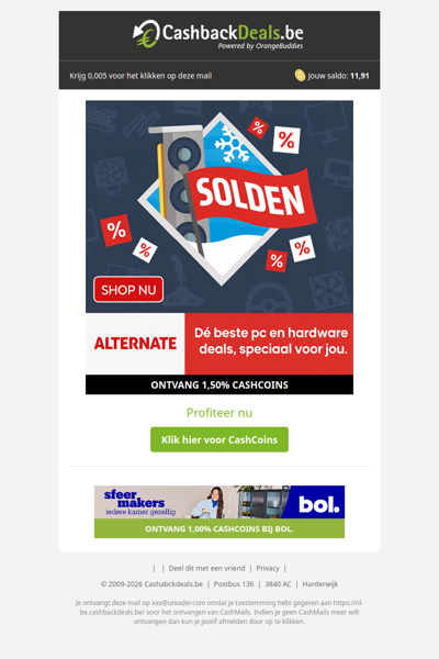 Solden bij Alternate!