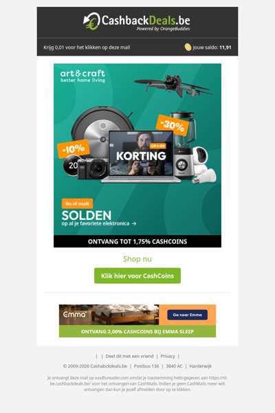 Solden bij Art & Craft