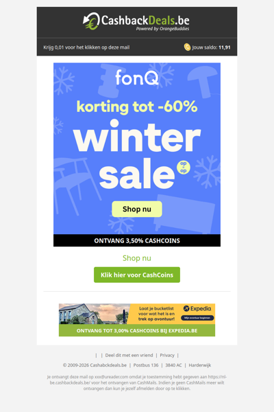 Tot 60% korting bij fonQ!