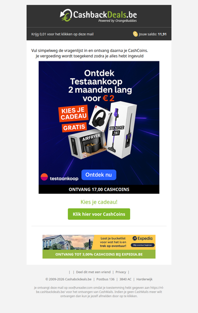 Gratis cadeaus voor sfefd!