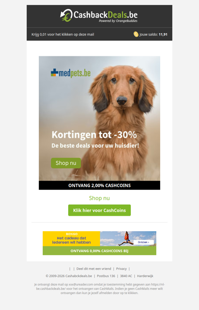 Tot 30% korting bij Medpets!