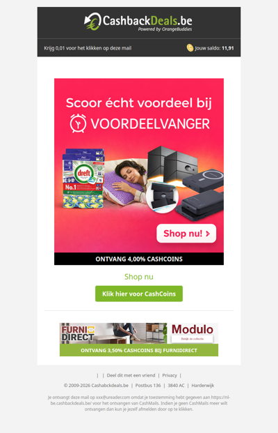 Scoor echt voordeel bij Voordeelvanger!