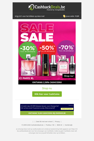 Tot 70% korting bij Ici Paris XL