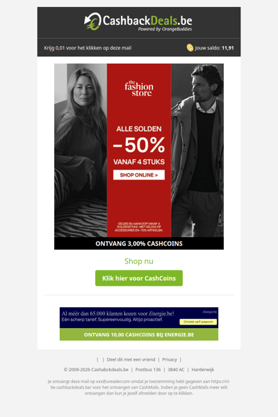 50% korting bij aankoop vanaf 4 artikelen