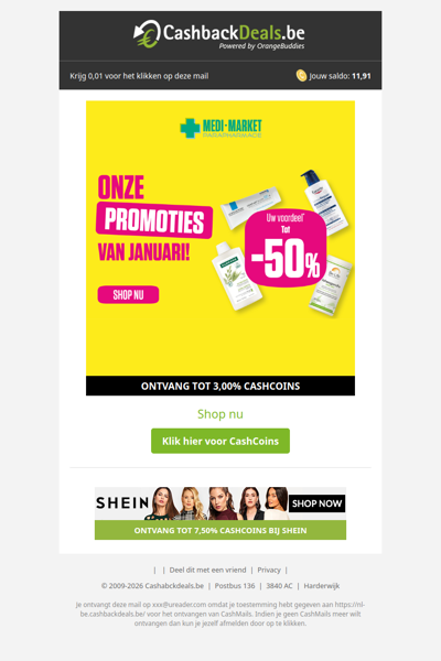 Tot 50% korting bij Medi-Market!